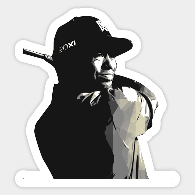 Tiger Woods Sticker by Creativedy Stuff